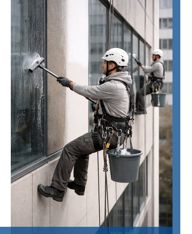 Мойка фасадов зданий в Касимах под ключ от 381 р. | ВЫСОТНИК-Ксм