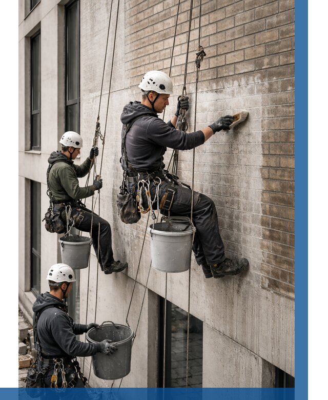 Удаление высолов с фасада в Касимах от 272 р. | ВЫСОТНИК-Ксм