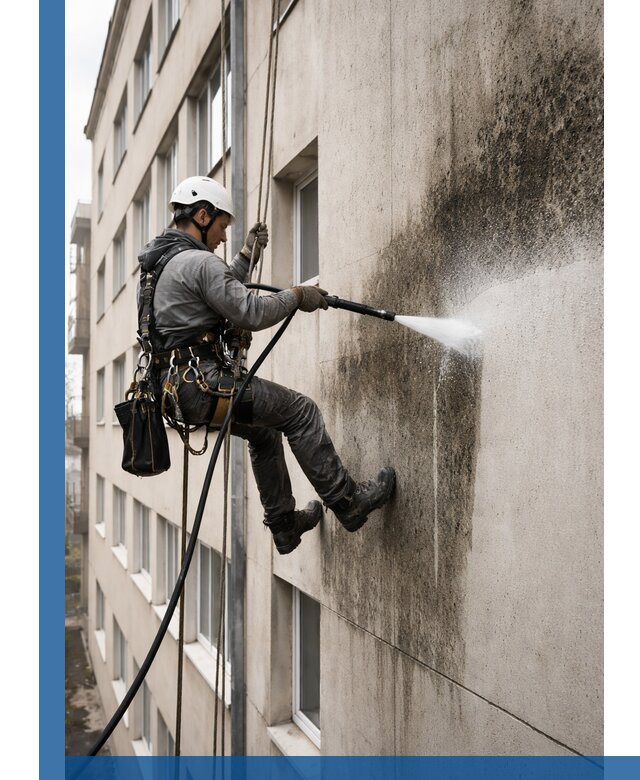 Профессиональная очистка фасадов от плесени в Касимах