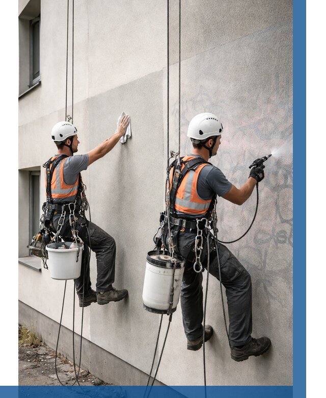 Антиграффити покрытие фасада в Касимах от 652 р. | ВЫСОТНИК-Ксм