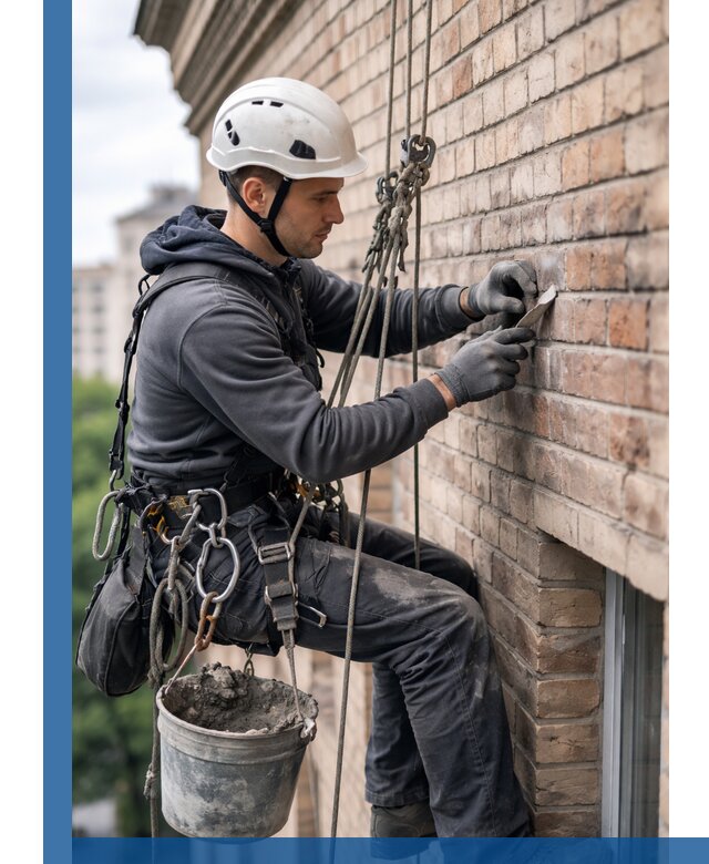 Качественный ремонт кирпичной кладки фасада в Касимах с гарантией