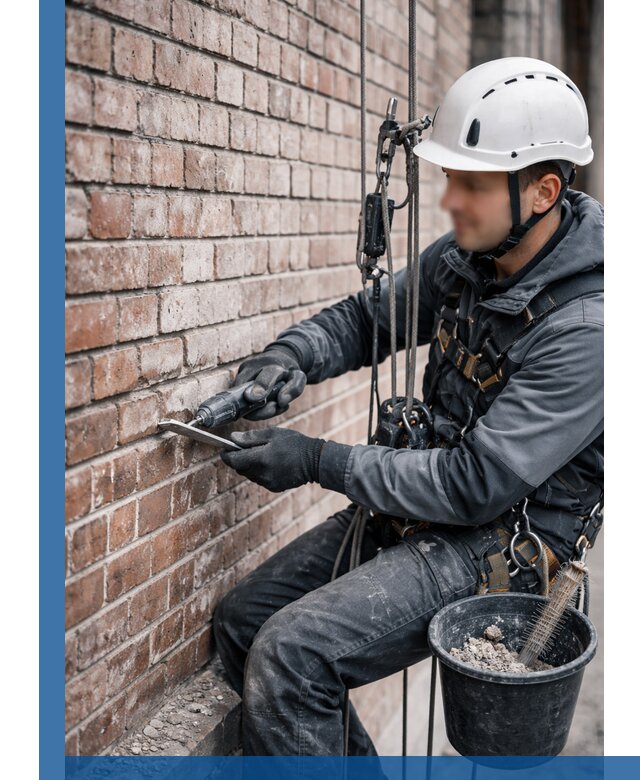 Расшивка кирпичных швов фасадов и стен, ремонт в Касимах