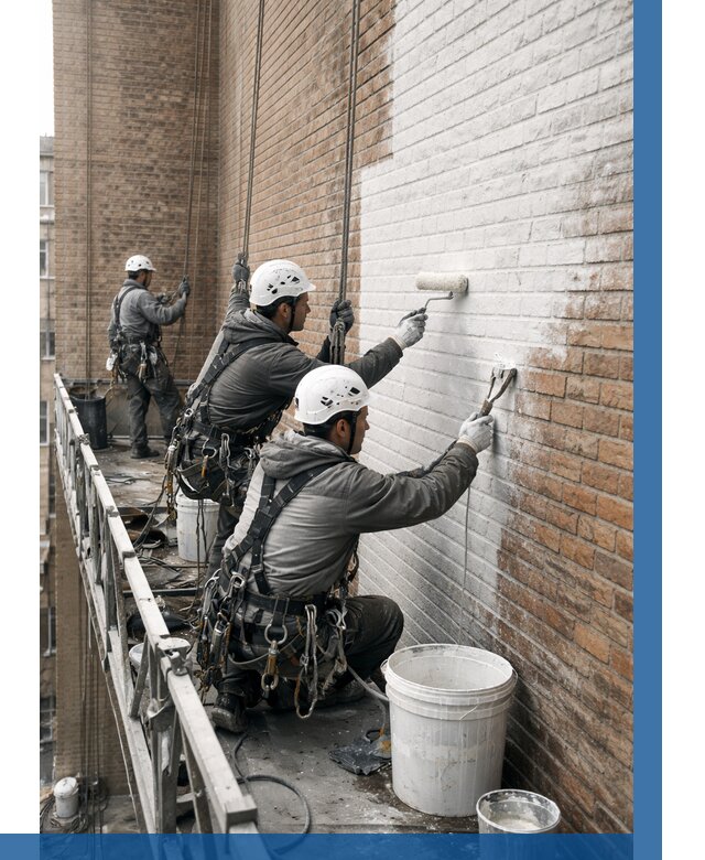 Покраска кирпичного фасада в Касимах от 381 р. | ВЫСОТНИК-Ксм