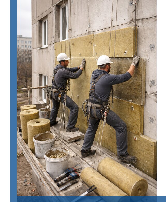 Утепление фасада минватой в Касимах под ключ с гарантией