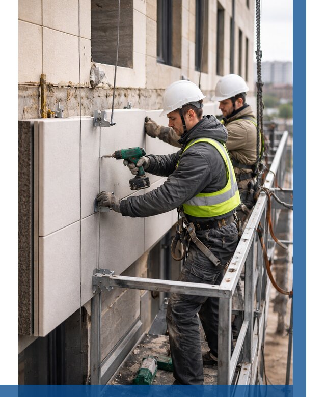 Монтаж фасадных термопанелей в Касимах от 1631 р. | ВЫСОТНИК-Ксм