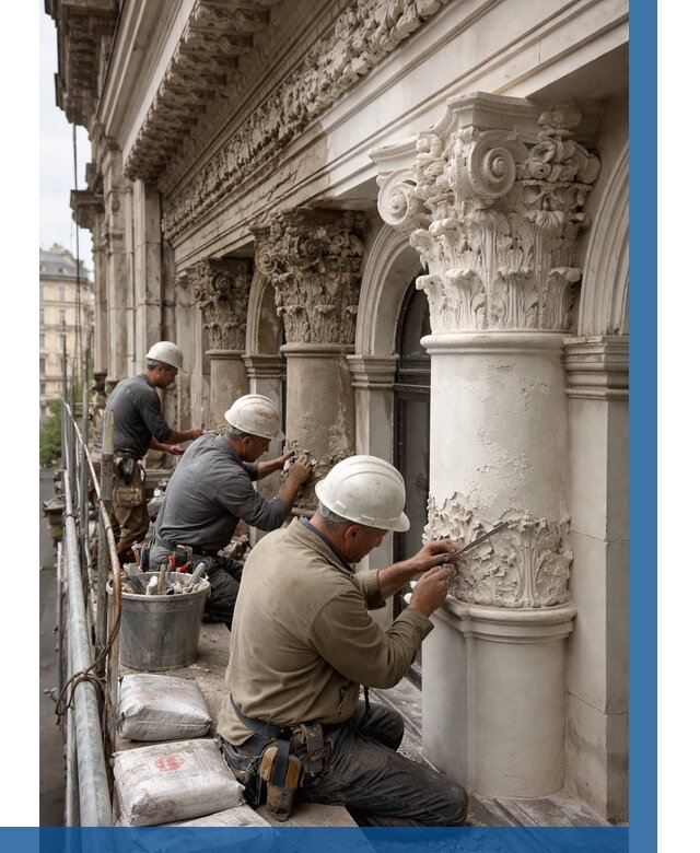 Реставрация фасадной лепнины в Касимах от 2719 р. | ВЫСОТНИК-Ксм