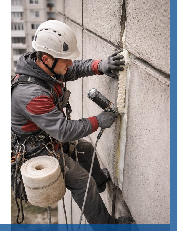 Утепление межпанельных швов в Касимах от 761 р. | ВЫСОТНИК-Ксм