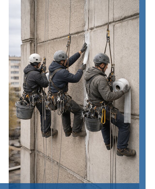 Ремонт межпанельных швов в Касимах от 816 р. | ВЫСОТНИК-Ксм