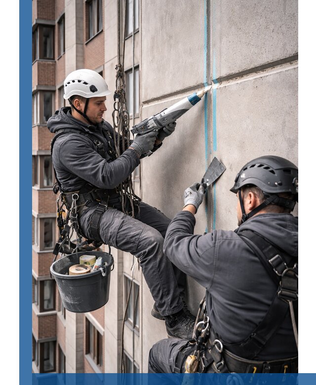 Вторичная герметизация швов фасада и кровли в Касимах