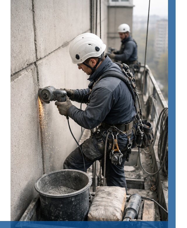 Штробление межпанельных швов в Касимах от 1305 р. | ВЫСОТНИК-Ксм