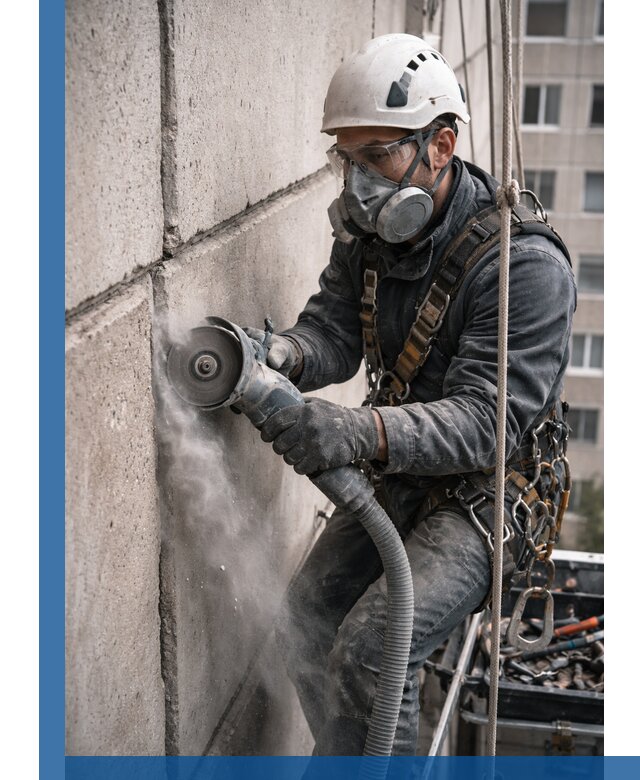 Штробление межпанельных швов в Касимах качественно и быстро