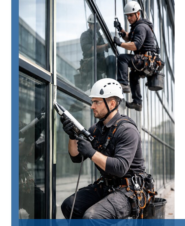 Герметизация витражных швов в Касимах для зданий и фасадов