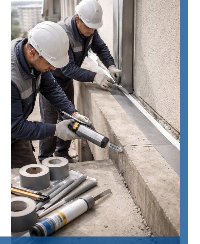 Герметизация примыкания балкона в Касимах от 4893 р. | ВЫСОТНИК-Ксм