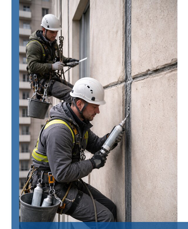 Герметизация деформационных швов фасада в Касимах качественно