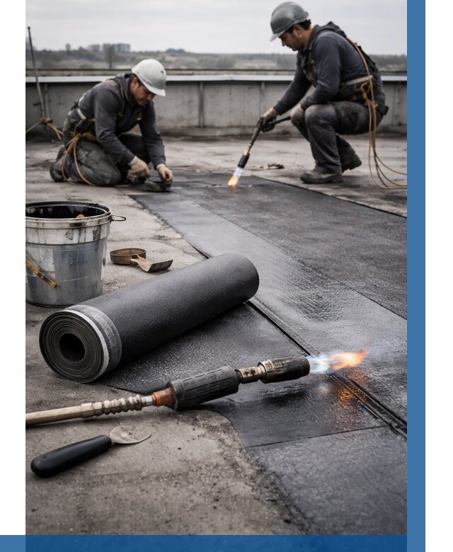 Ремонт рулонной кровли в Касимах от 707 р. | ВЫСОТНИК-Ксм