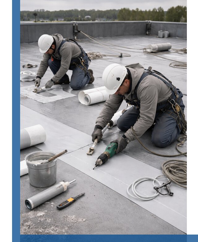 Ремонт мембранной кровли в Касимах качественно и с гарантией