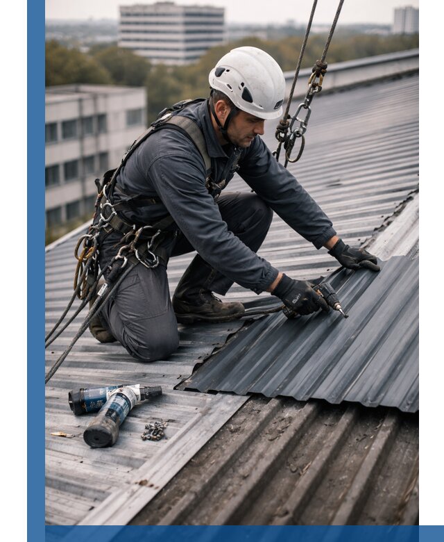 Ремонт профнастила на кровле в Касимах, работы под ключ