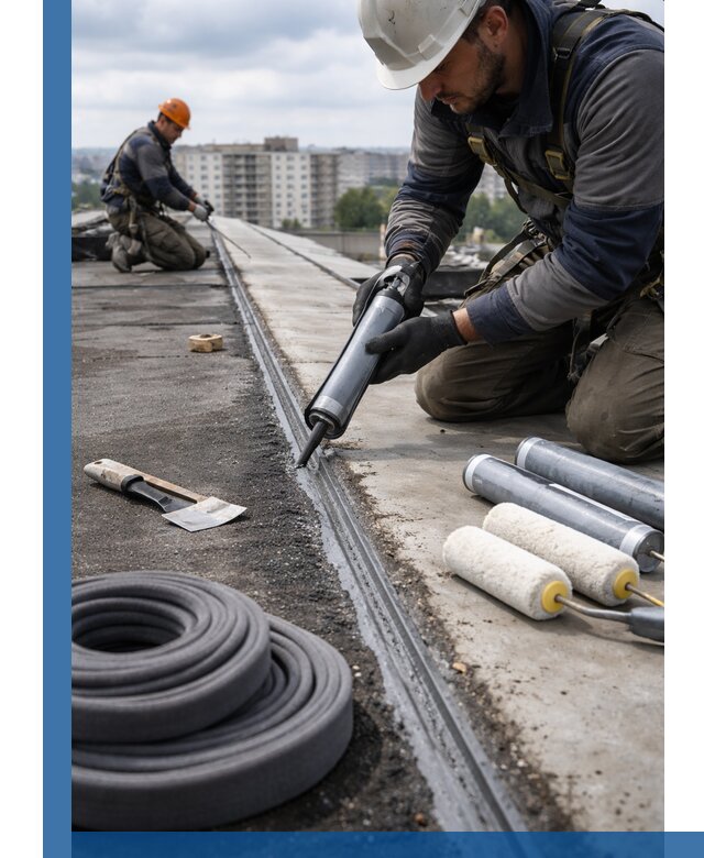 Герметизация швов кровли в Касимах с гарантией герметичности