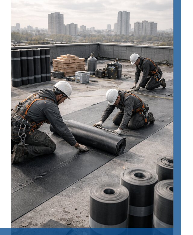 Монтаж мягкой кровли под ключ в Касимах от 489 р. | ВЫСОТНИК-Ксм