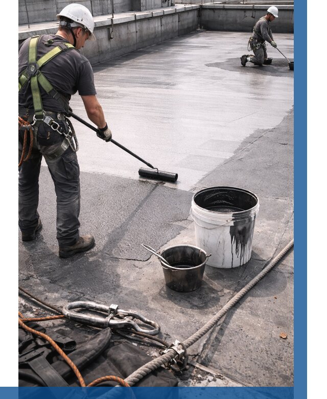 Гидроизоляция кровли жидкой резиной в Касимах от 544 р. | ВЫСОТНИК-Ксм