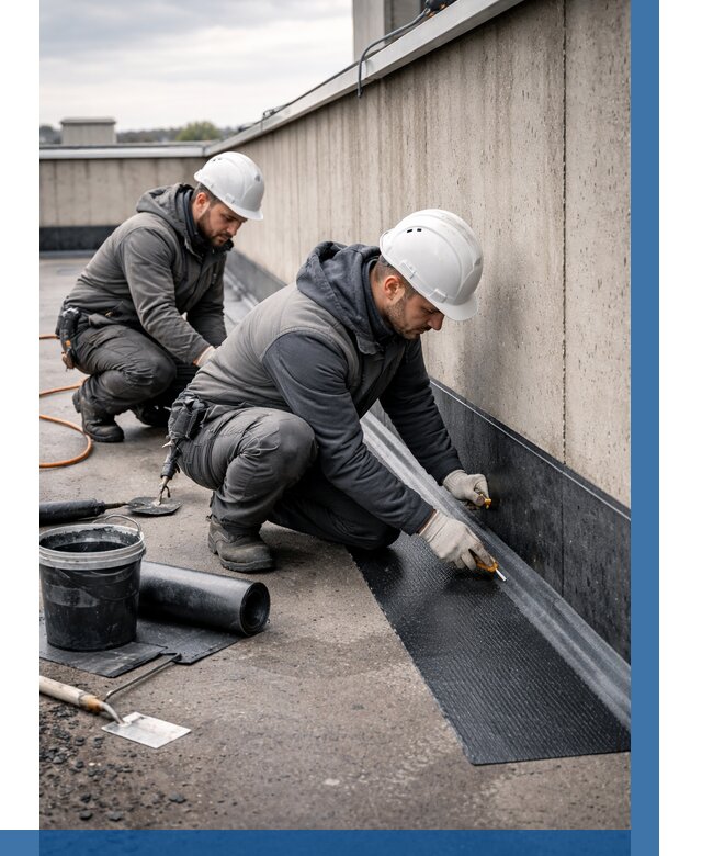 Гидроизоляция примыканий на кровле в Касимах от 979 р. | ВЫСОТНИК-Ксм