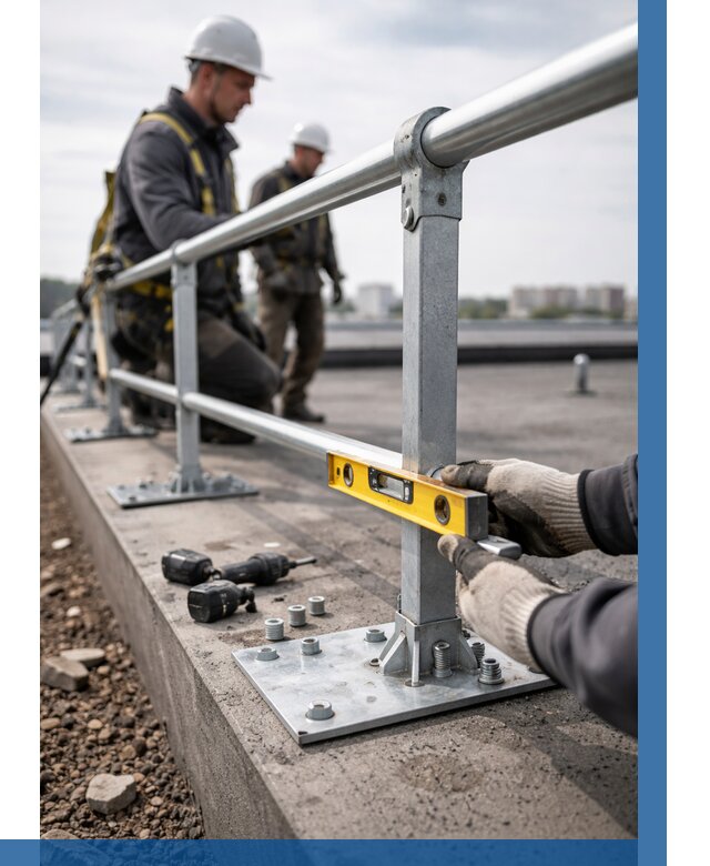 Монтаж кровельного ограждения в Касимах от 1305 р. | ВЫСОТНИК-Ксм