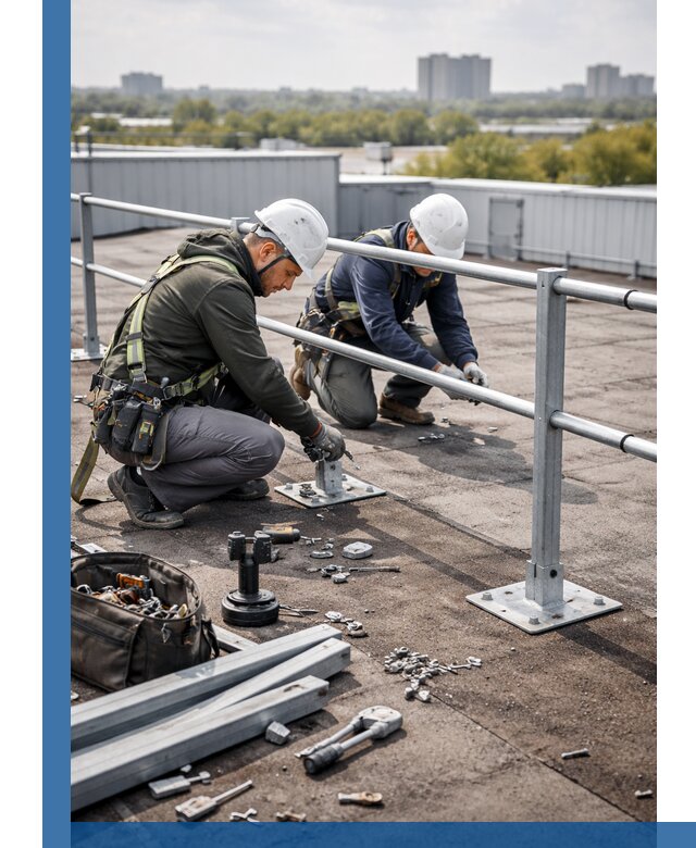 Монтаж кровельного ограждения в Касимах под ключ с гарантией