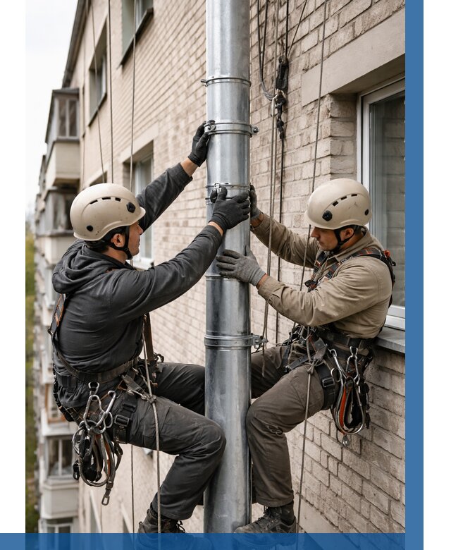 Замена водосточных труб в Касимах от 7068 р. | ВЫСОТНИК-Ксм
