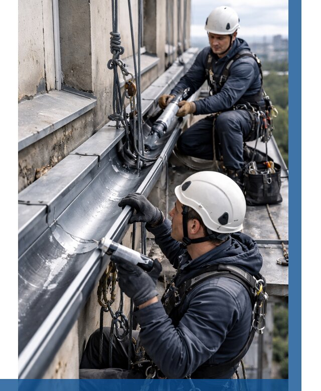 Ремонт водосточных желобов в Касимах от 7068 р. | ВЫСОТНИК-Ксм