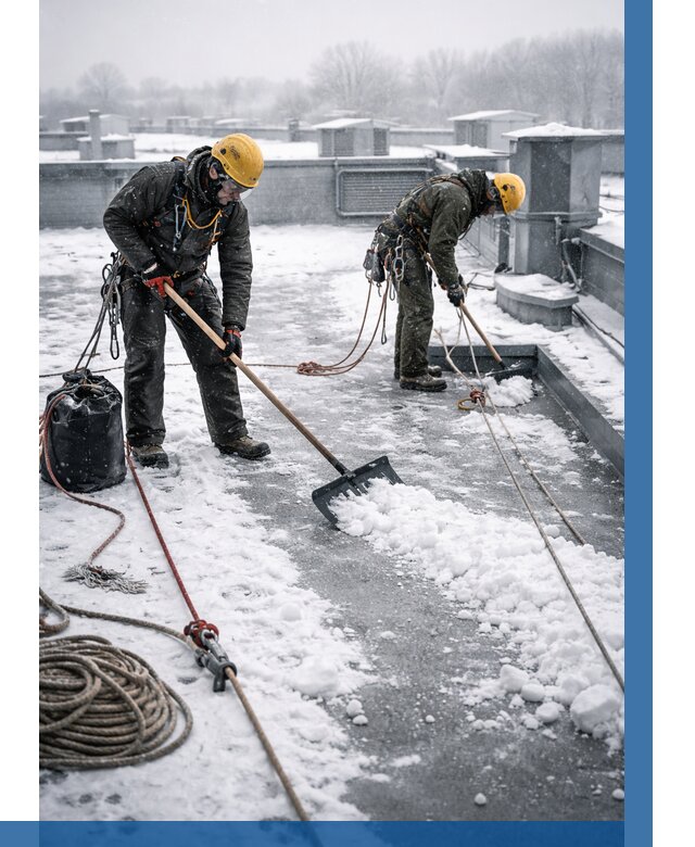 Очистка крыши от снега в Касимах от 8156 р. | ВЫСОТНИК-Ксм