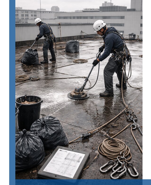 Плановая очистка кровли по графику в Касимах для безопасности