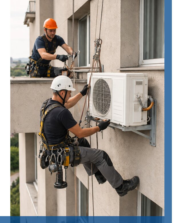 Монтаж внешнего блока кондиционера в Касимах от 7068 р. | ВЫСОТНИК-Ксм