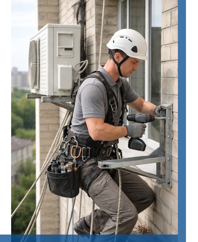 Установка кронштейнов кондиционера в Касимах от 3806 р. | ВЫСОТНИК-Ксм