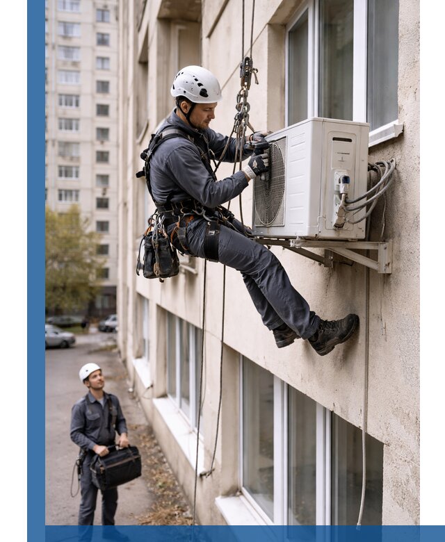 Демонтаж внешнего блока кондиционера в Касимах профессионально