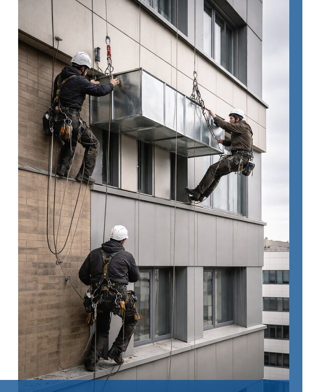 Монтаж воздуховодов на фасаде в Касимах от 1631 р. | ВЫСОТНИК-Ксм