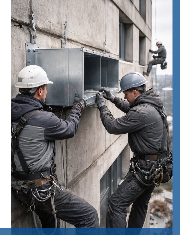 Монтаж вентиляционных коробов в Касимах от 3262 р. | ВЫСОТНИК-Ксм