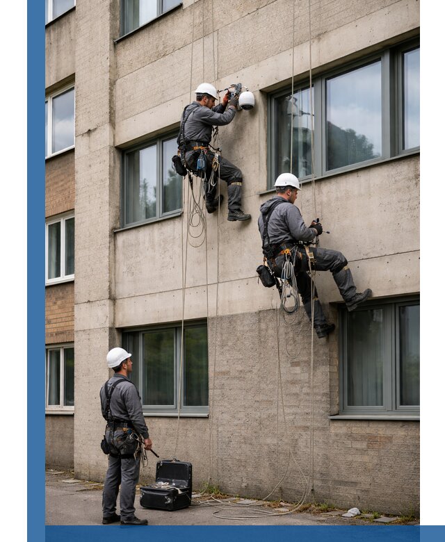 Монтаж фасадных камер видеонаблюдения в Касимах под ключ
