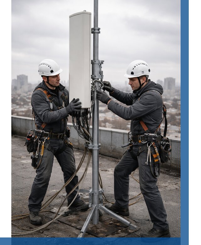 Монтаж антенн связи на крыше в Касимах от 9243 р. | ВЫСОТНИК-Ксм