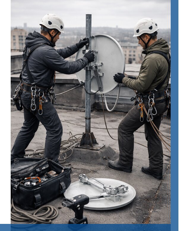 Демонтаж антенн на крыше в Касимах от 4893 р. | ВЫСОТНИК-Ксм