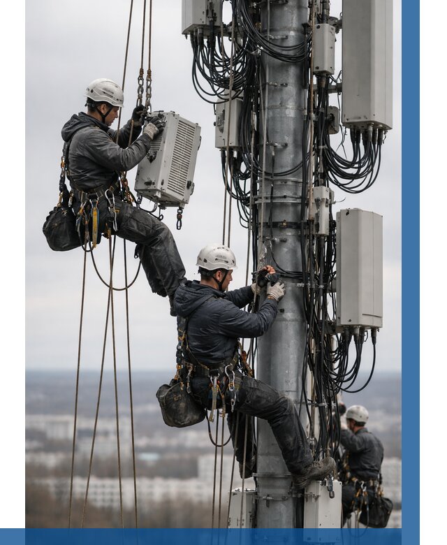 Монтаж оборудования связи на мачте в Касимах от 8156 р. | ВЫСОТНИК-Ксм