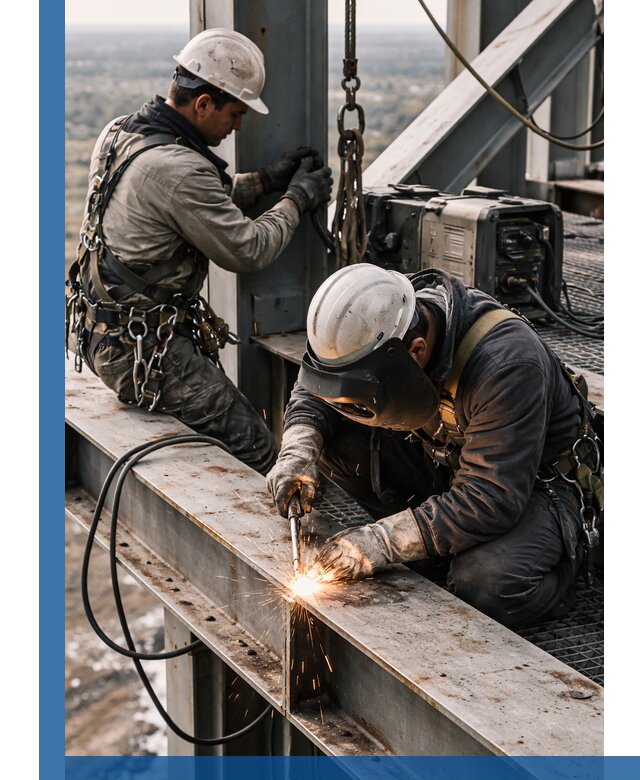 Высотные сварочные работы в Касимах для промышленных объектов