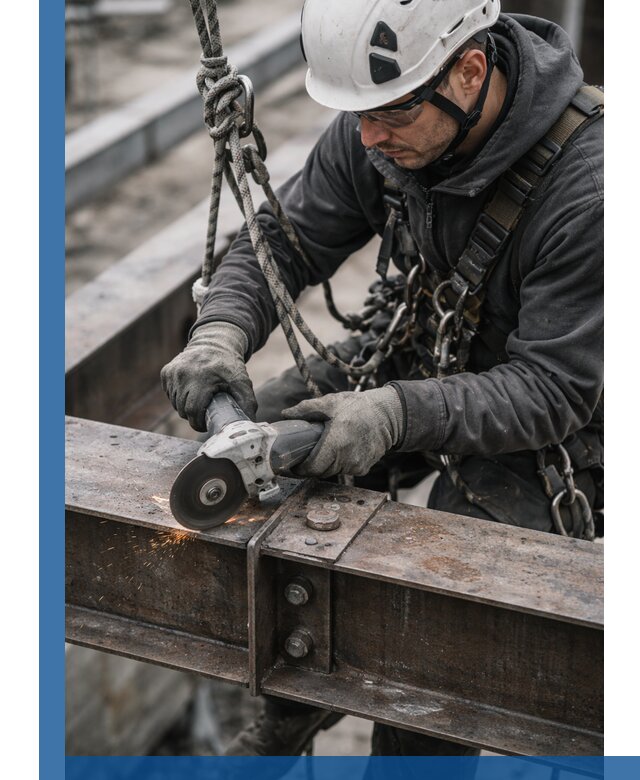 Резка металла на высоте в Касимах для зданий и конструкций