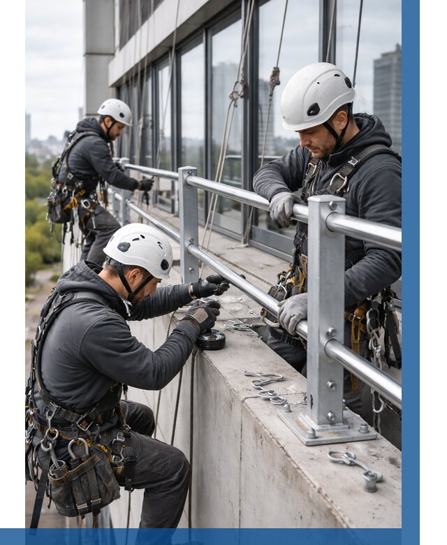 Монтаж ограждений на высоте в Касимах, от 1305 р. | ВЫСОТНИК-Ксм