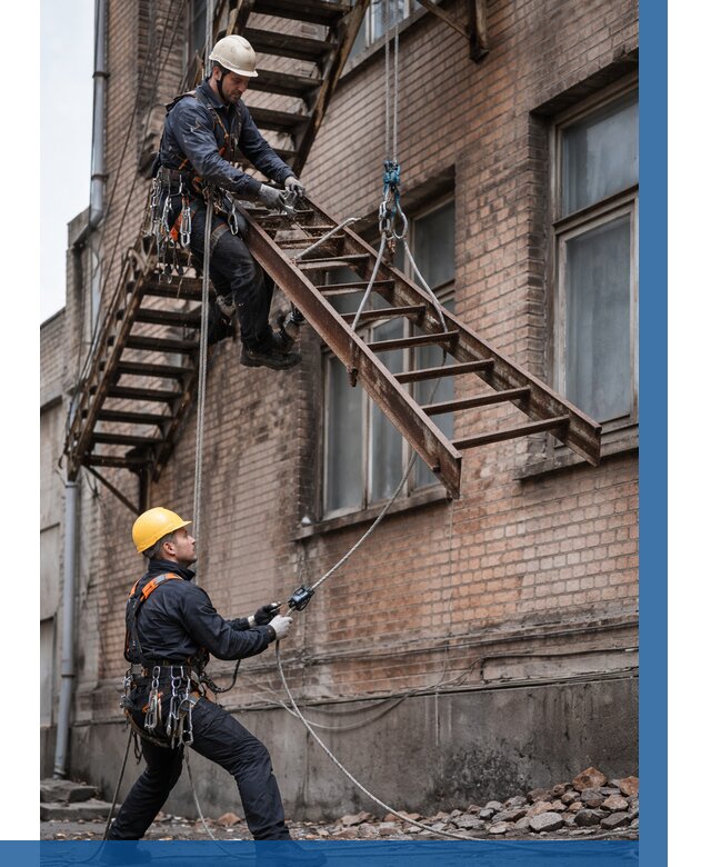 Демонтаж пожарной лестницы в Касимах от 13049 р. | ВЫСОТНИК-Ксм