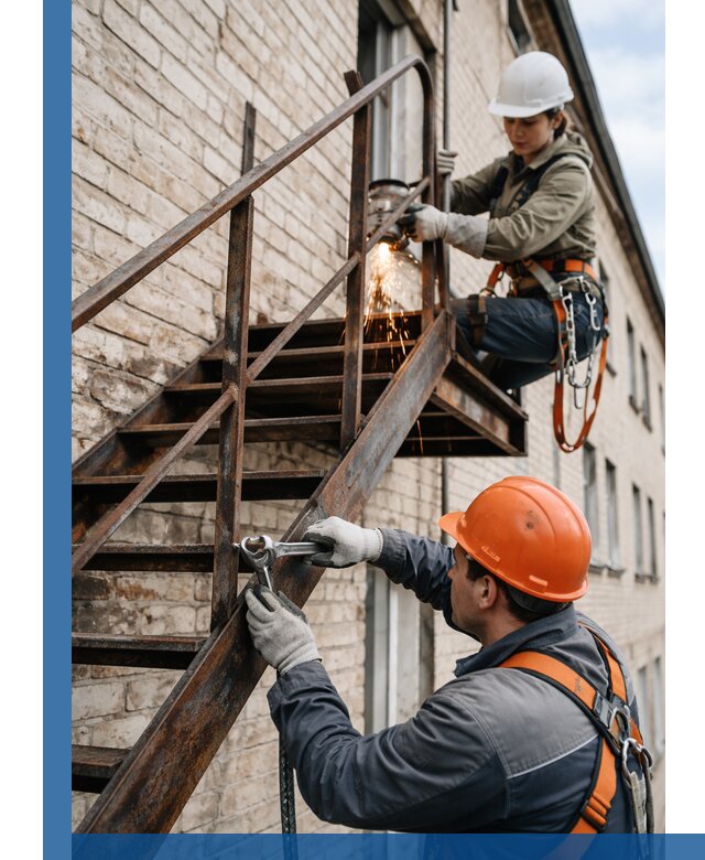 Ремонт и восстановление пожарных лестниц с выездом в Касимах