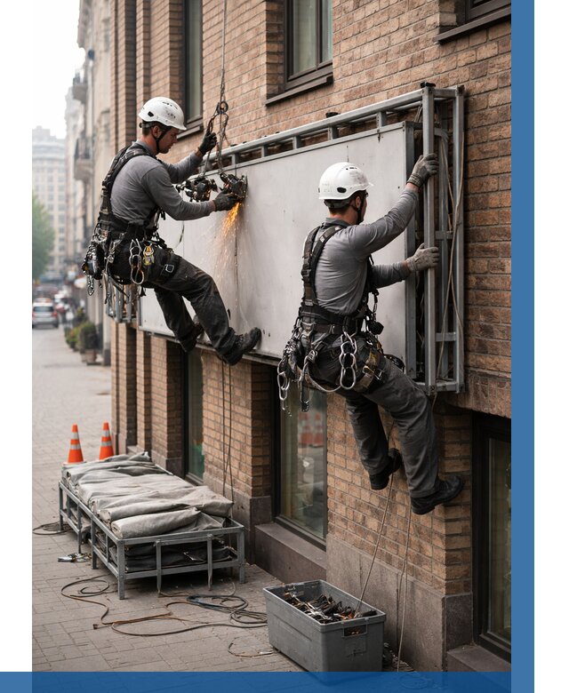 Демонтаж рекламной вывески в Касимах от 7068 р. | ВЫСОТНИК-Ксм