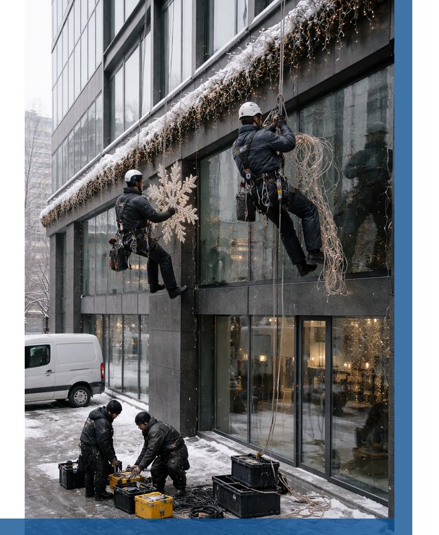 Демонтаж новогоднего оформления в Касимах от 5981 р. | ВЫСОТНИК-Ксм