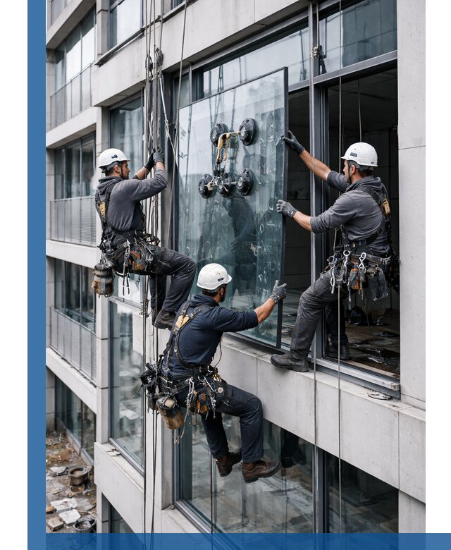 Фасадное остекление и монтаж витражей зданий в Касимах под ключ