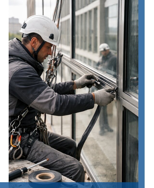 Ремонт витражных конструкций в Касимах от 3806 р. | ВЫСОТНИК-Ксм