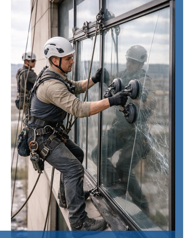 Замена стекла в витраже в Касимах под ключ от 9243 р. | ВЫСОТНИК-Ксм